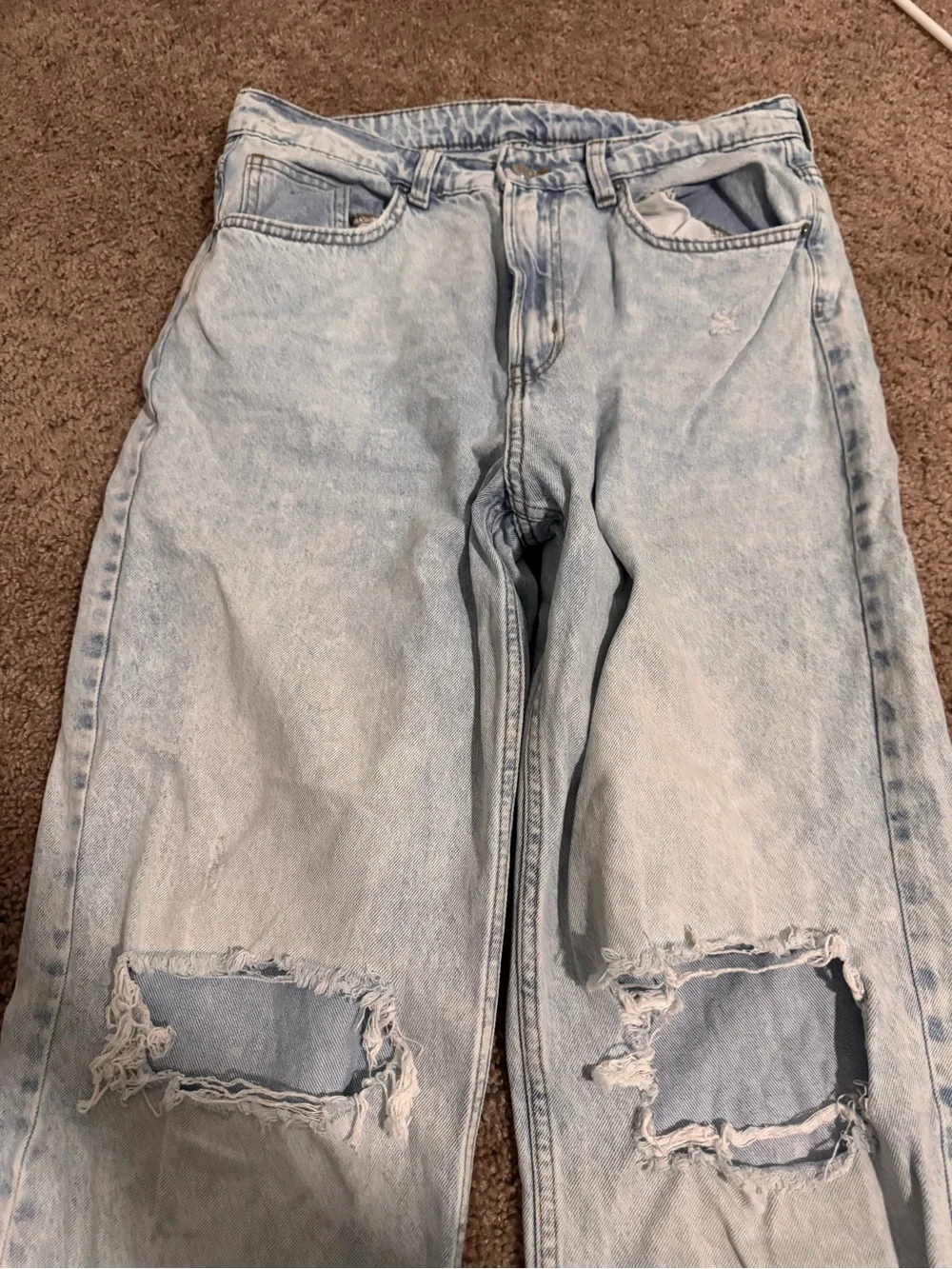 Light Wash womens Jeans - Casual Straight Fit